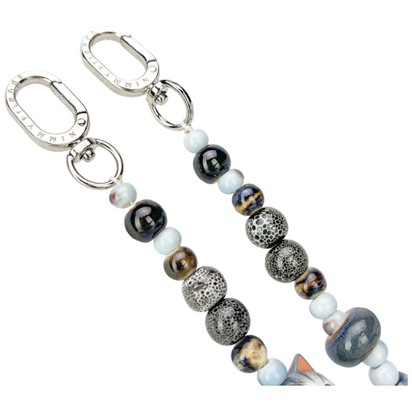Zawieszka na torebkę handstrap Nimmy New Big Eye Cute Pets 2.0 szary