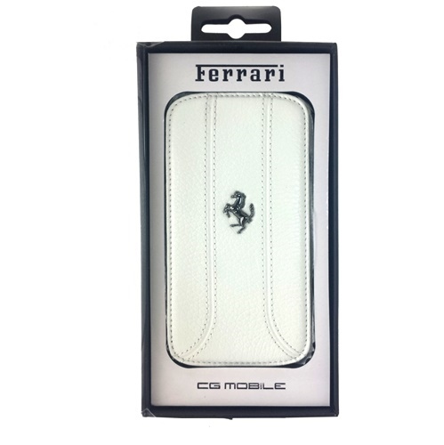 Etui Ferrari Transparent na Samsung Galaxy S4 - białe