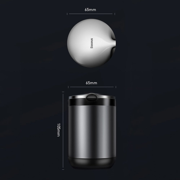 BASEUS MINI CAR ASHTRAY WITH LED BACKLIGHT BLACK (CRYHG01-01)