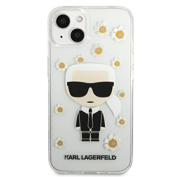 KARL LAGERFELD KLHCP13MHFLT IPHONE 13 / 14 / 15 6,1" PRZEZROCZYSTY/TRANSPARENT FLOWER IKONIK KARL