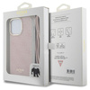 Guess GUHCP15XHC4SEP iPhone 15 Pro Max6.7" różowy/pink hardcase Crossbody Cord 4G Print