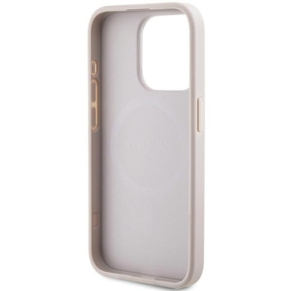 Guess GUHMP13XG4GFRP iPhone 13 Pro Max6.7" różowy/pink hardcase 4G Collection Leather Metal Logo MagSafe
