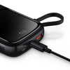 Baseus Qpow power bank 10000mAh wbudowany kabel USB Typu C 22.5W Quick Charge SCP AFC FCP niebieski (PPQD020103)