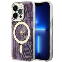 GUESS GUHMP14LHLEOPWP IPHONE 14 PRO 6.1 "PINK/PINK HARDCASE LEOPARD MAGSAFE