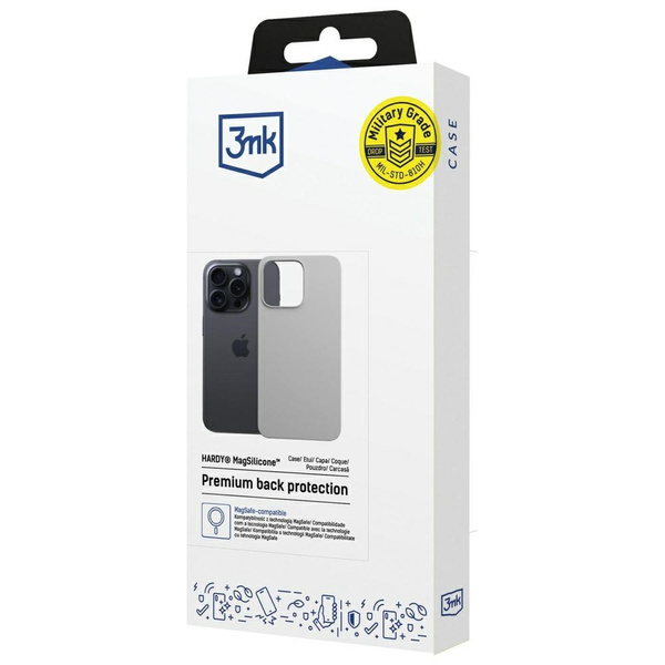 Etui 3MK Hardy MagSilicone do Apple      iPhone 16 Pro Max tytanowy