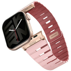 Pasek Skinarma Gemini do Apple Watch 42/41/40 mm różowy