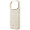 Etui Guess Peony Hot Stamp Script        MagSafe do iPhone 17 Pro beżowy