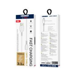 JELLICO cable KDS-30 Lightning 3.1A 1M White