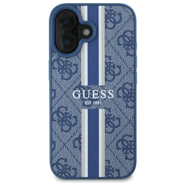 Guess GUHMP16SP4RPSB iPhone 166.1" niebieski/blue hardcase 4G Printed Stripes MagSafe
