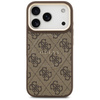 Etui Guess 4G PU Classic Logo MagSafe do iPhone 17 Pro brązowy