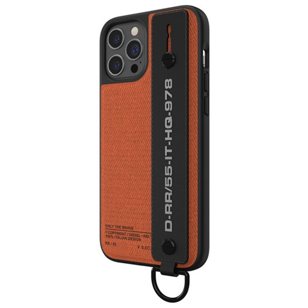 Diesel Handstrap Case Utility TwilliPhone 12 Pro Max czarno-pomarańczowy/black-orange 44289