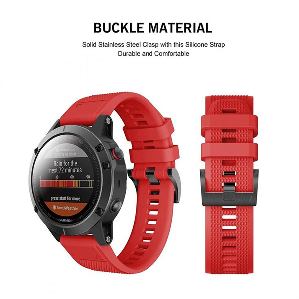 TECH-PROTECT SMOOTH GARMIN FENIX 3 / 5X / 3HR / 5X PLUS / 6X / 6X PRO / 7X RED