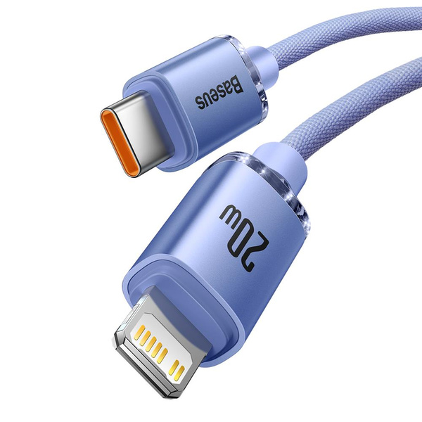 Baseus CAJY000305 Lightning - USB-C PD cable 20W 480Mb/s 2m - purple