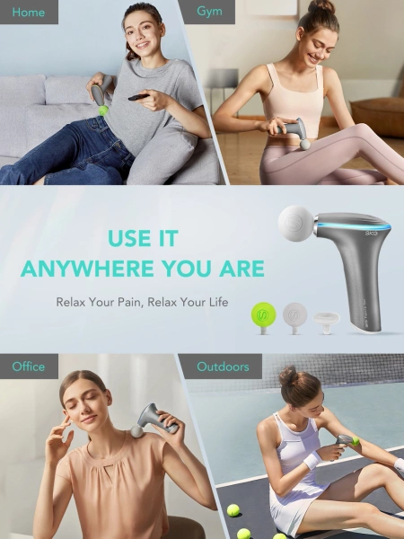 SKG F5-EN massage gun for the whole body - gray