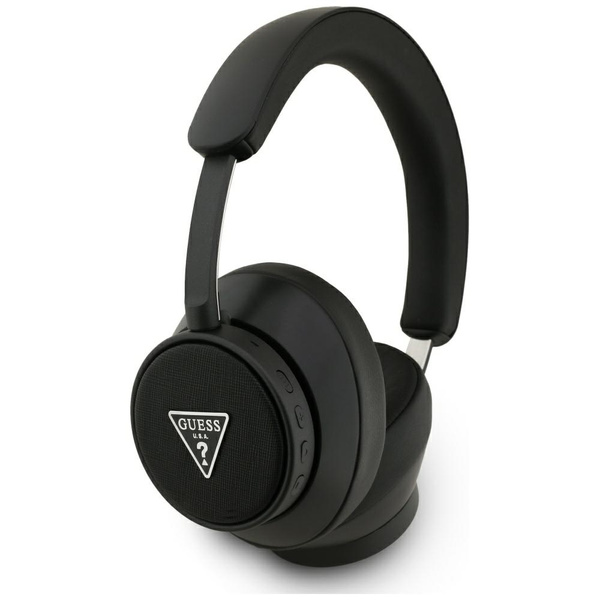 Słuchawki nauszne Guess Bluetooth ENC    Saffiano Triangle Logo czarny