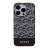 Guess GUHMP15LHGCFSEK iPhone 15 Pro 6.1" czarny/black hardcase GCube Stripes MagSafe