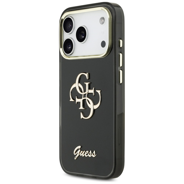 Etui Guess IML 4G Script Metal do iPhone 17 Pro czarny