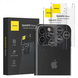 Spacecase Szkło na aparat QuickFit Camera iPhone 11 Pro/11 Pro Max/12 Pro black
