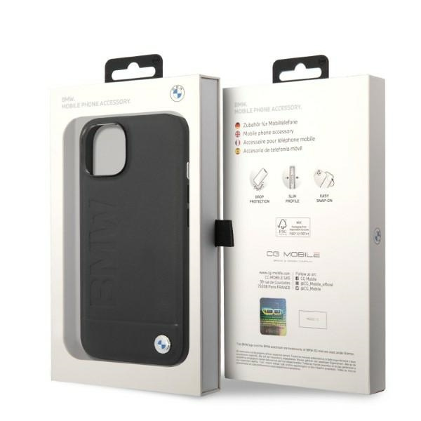 Case BMW BMHMP14SSLLBK iPhone 14 6.1 "black / black hardcase Signature Logo Imprint Magsafe
