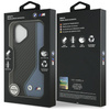Etui BMW M Carbon Logo MagSafe do iPhone 17 niebieski