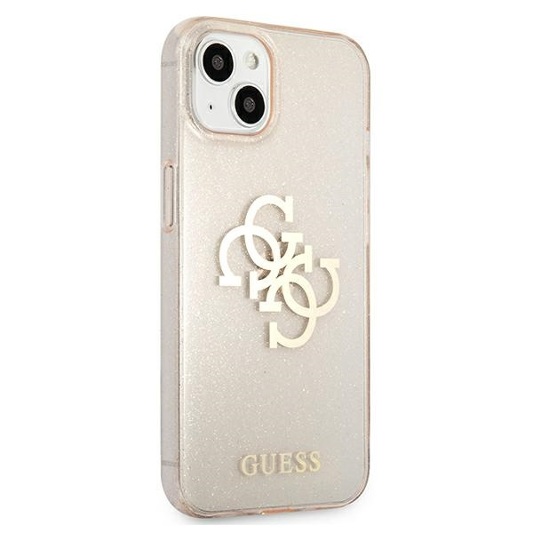 Guess GUHCP13SPCUGL4GGO iPhone 13 mini5,4" złoty/gold hard case Glitter 4G Big Logo