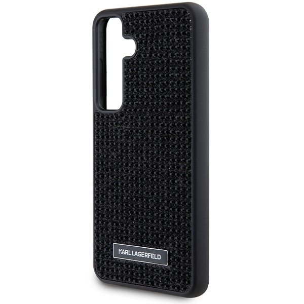 Etui Karl Lagerfeld Rhinestone Metal Logo na Samsung Galaxy S24 - czarne