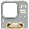 Nimmy etui iPhone 15 Pro 6.1" szary/gray  Cool&Cute 2.0 Bear