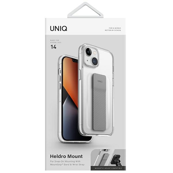 Etui Uniq Heldro Mount na iPhone 14 - przezroczyste