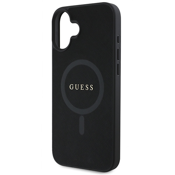 Guess GUHMP16MPSAHMCK iPhone 16 Plus6.7" czarny/black hardcase Saffiano Classic Logo MagSafe