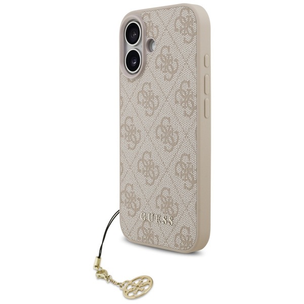 Etui Guess 4G Charms Collection MagSafe do iPhone 17 różowy