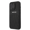 AMG AMHCP13LOSDBK iPhone 13 Pro / 13 6.1" black/black hardcase Leather Curved Lines
