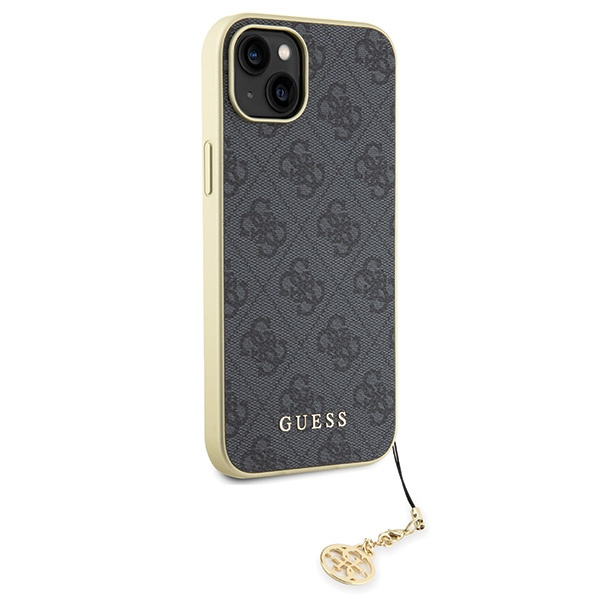 Guess GUHCP15MGF4GGR iPhone 15 Plus/ 14 Plus 6.7" szary/grey hardcase 4G Charms Collection