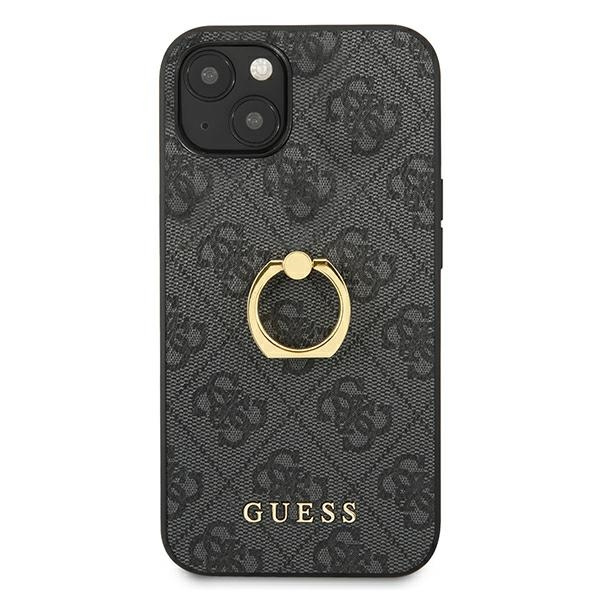 Guess GUHCP13S4GMRGR iPhone 13 mini 5,4"szary/grey hardcase 4G with ring stand