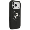 Etui Karl Lagerfeld Silicone             Karl&Choupette Ring MagSafe do iPhone 17 Pro Max czarny