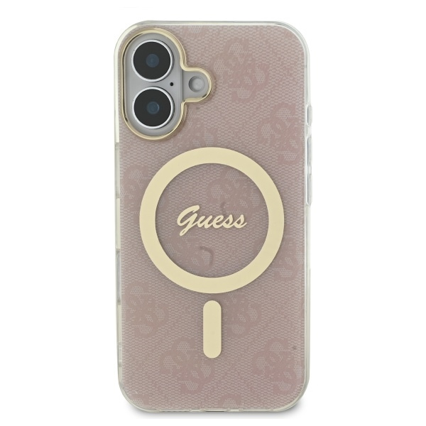 Guess GUHMP16MH4STP iPhone 16 Plus 6.7"  różowy/pink hardcase IML 4G MagSafe