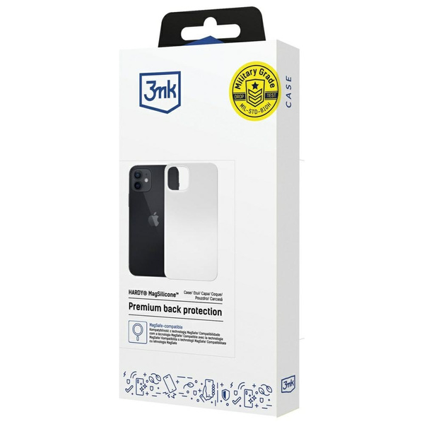 Etui 3MK Hardy MagSilicone do Apple      iPhone 12 biały