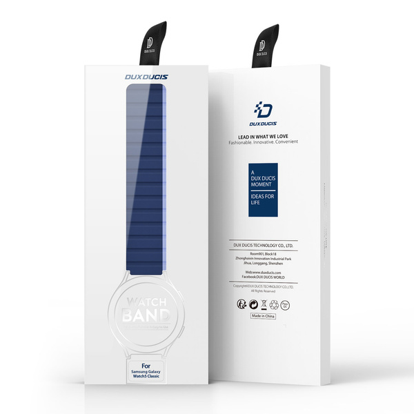 UNIVERSAL MAGNETIC SAMSUNG GALAXY WATCH 3 45MM / S3 / HUAWEI WATCH ULTIMATE / GT3 SE 46MM DUX DUCIS STRAP (22MM LD VERSION) - BLUE