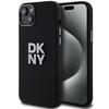 DKNY DKHCP15SSMCBSK iPhone 15 / 14 / 136.1" czarny/black hardcase Liquid Silicone Metal Logo