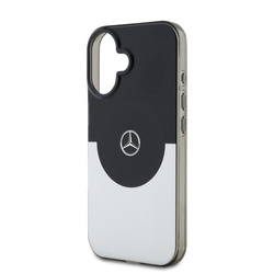 Mercedes PC/TPU Double Layer MagSafe Case for iPhone 16 Black/Silver