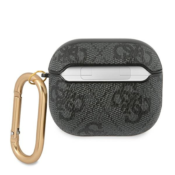 Guess GUA34GSMK AirPods 3 coverszary/grey 4G Script Metal Collection