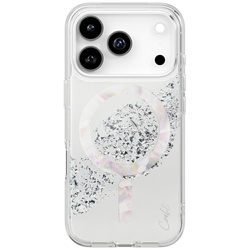 Etui UNIQ Coehl Crystelle do iPhone 17 Pro Magnetic Charging srebrny