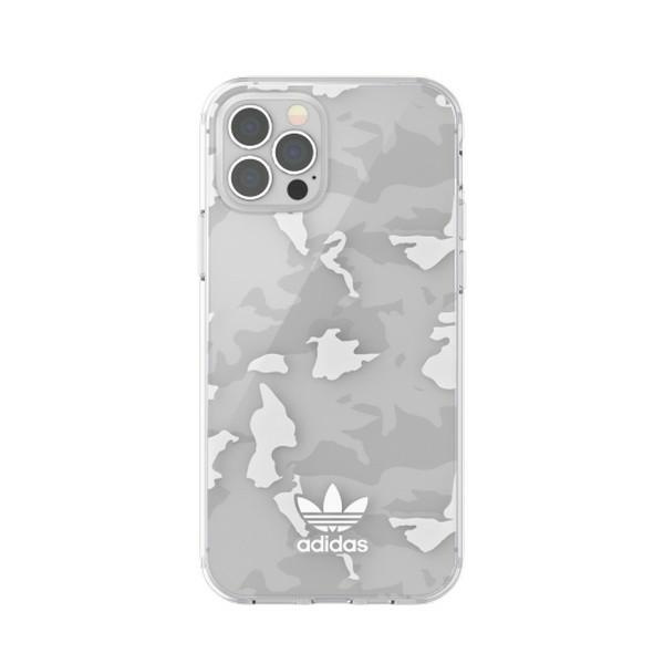 Adidas OR SnapCase Camo iPhone 12/12 Proprzezroczysty/biały 43705