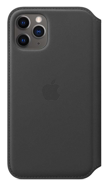 APPLE LEATHER FOLIO CASE MX062ZM/A IPHONE 11 PRO BLACK ORYGINALNA PLOMBA