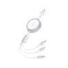 FONENG kabel X113 3w1 3A 1.1M Biały