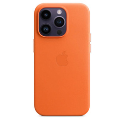 APPLE LEATHER CASE MPPL3ZM/A IPHONE 14 PRO ORANGE OTWARTE OPAKOWANIE