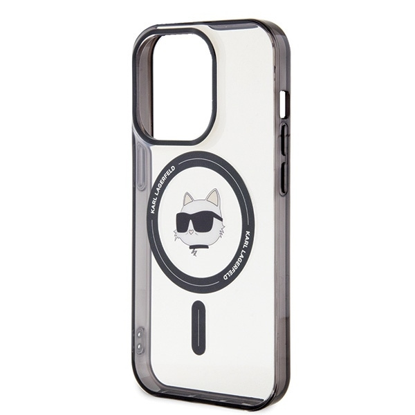 Etui Karl Lagerfeld IML Choupette's Head MagSafe na iPhone 15 Pro - przezroczyste