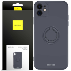 Spacecase Etui Silicone Ring iPhone 11 black