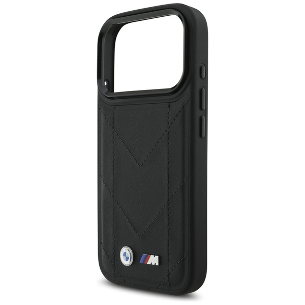 Etui BMW M Quilted Logo MagSafe do       iPhone 17 Pro czarny