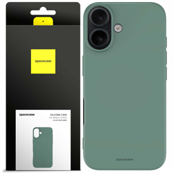 Spacecase Etui Silicone Case iPhone 16 Plus dark green