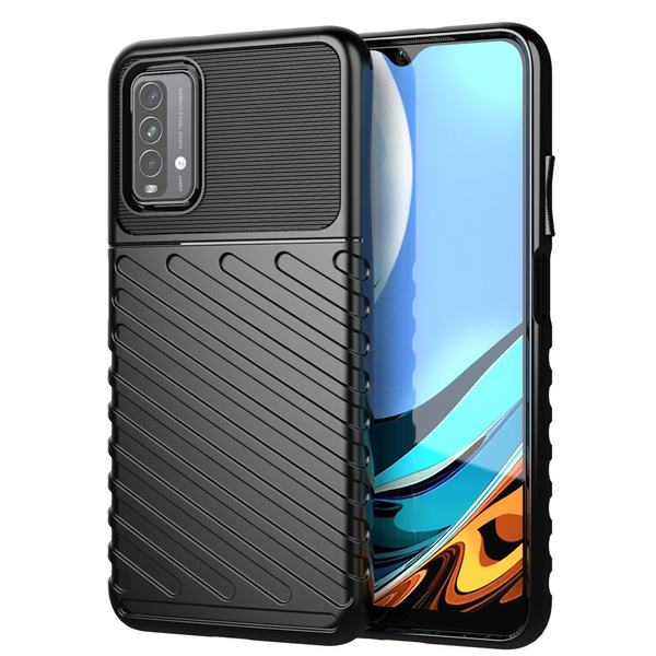 Thunder Case elastyczne pancerne etui pokrowiec Xiaomi Poco M3 / Xiaomi Redmi 9T czarny